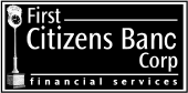 (FIRST CITIZENS BANC CORP LOGO)